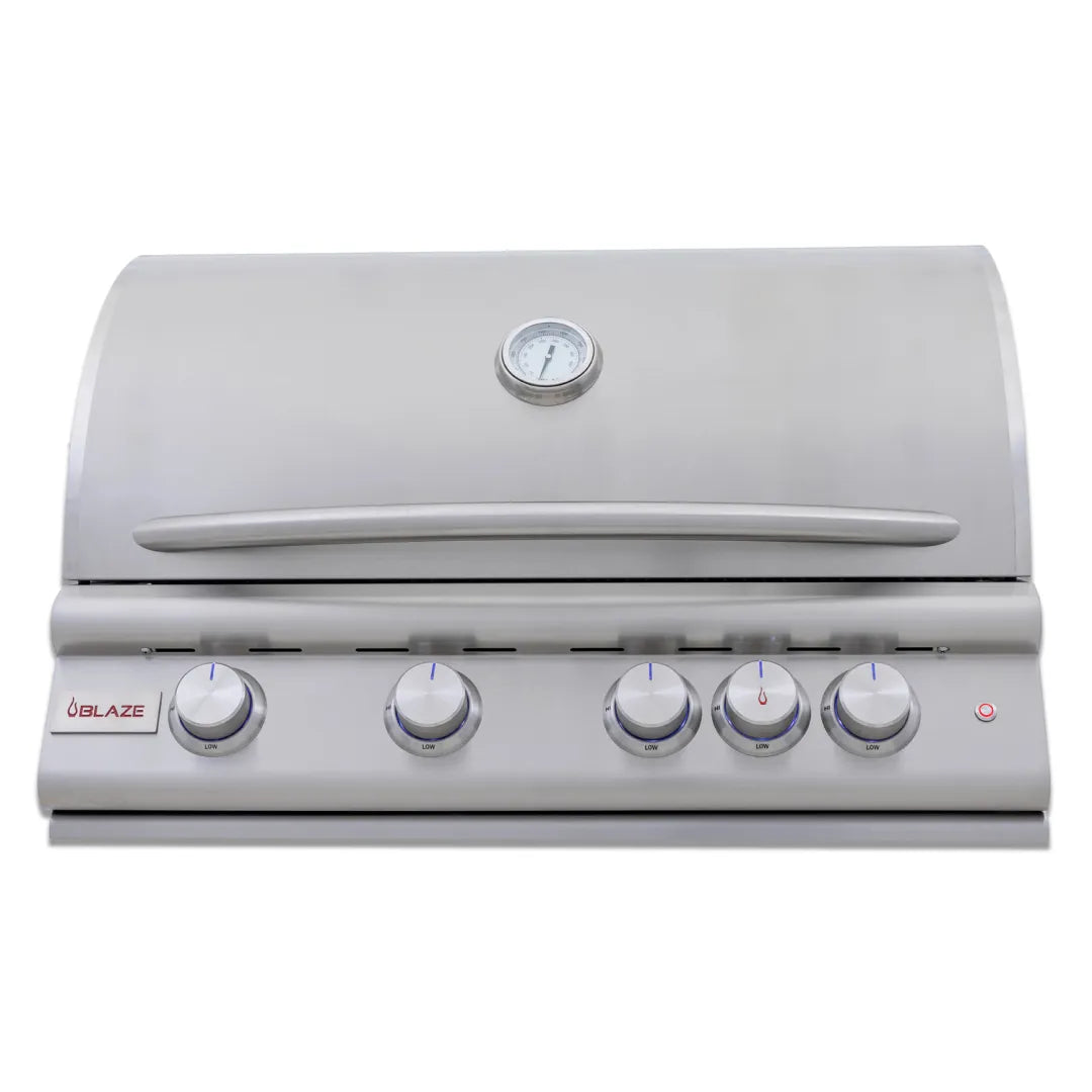 Blaze 32-Inch 4-Burner Premium LTE+ Gas Grill with Rear Burner and Built-in Lighting System NG