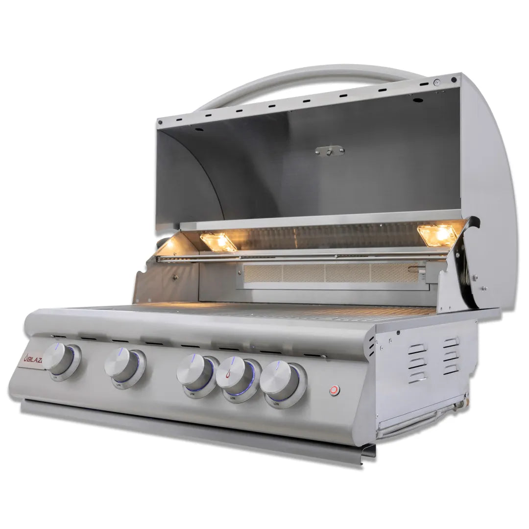 Blaze 32-Inch 4-Burner Premium LTE+ Gas Grill with Rear Burner and Built-in Lighting System NG