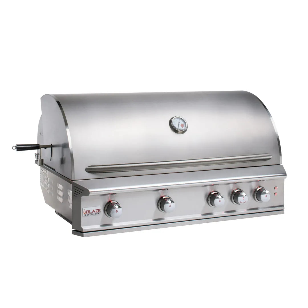 Blaze Professional 44-Inch 4 Burner Built-In Gas Grill With Rear Infrared Burner NATURAL GAS