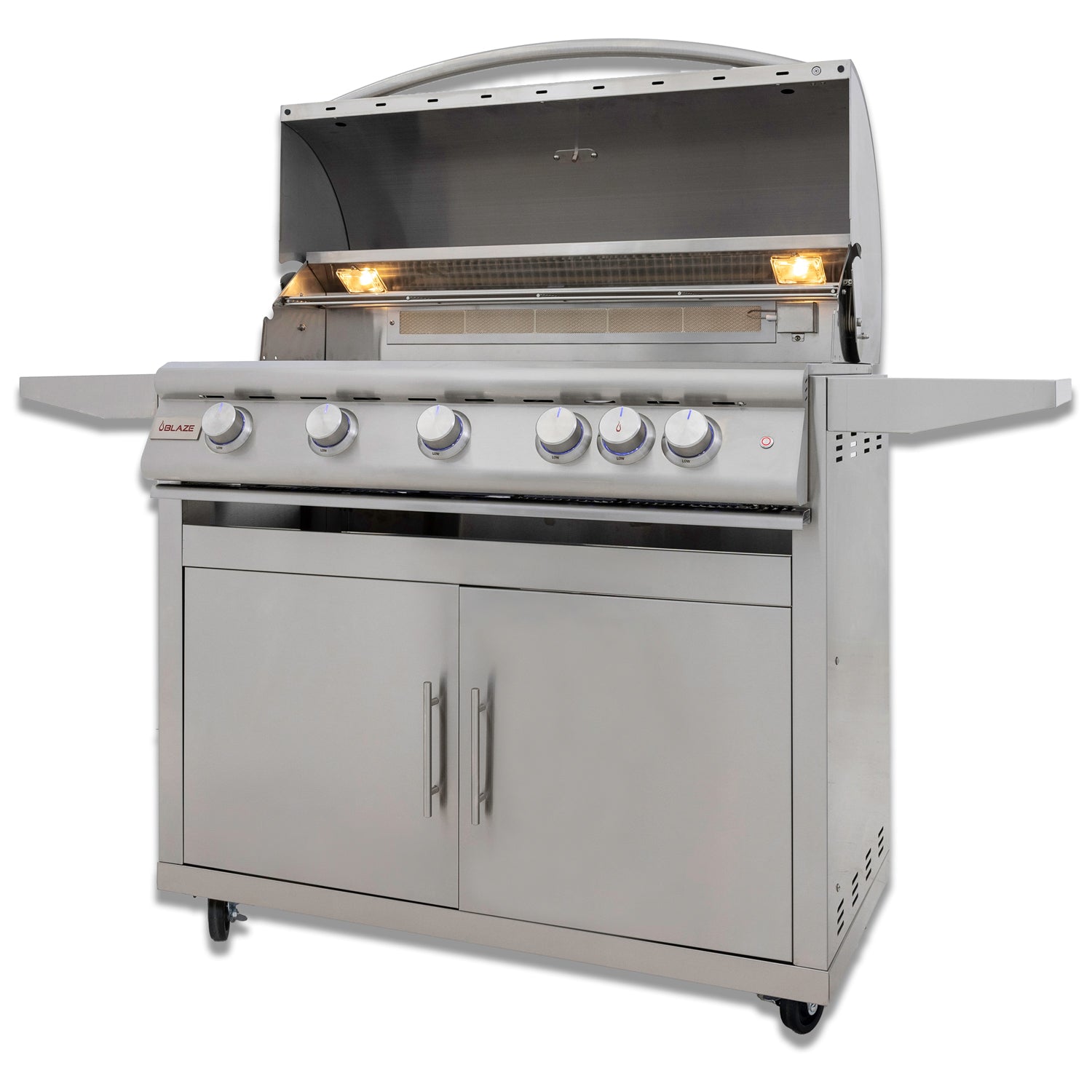 Blaze 40-Inch 5-Burner Premium LTE+ Gas LP Grill with Rear Burner and Built-in Lighting System