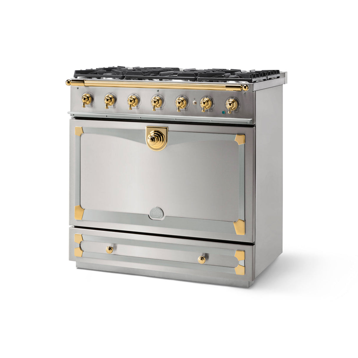 Estufa CornuFé 90 Albertine SS Steel Brass NIckel