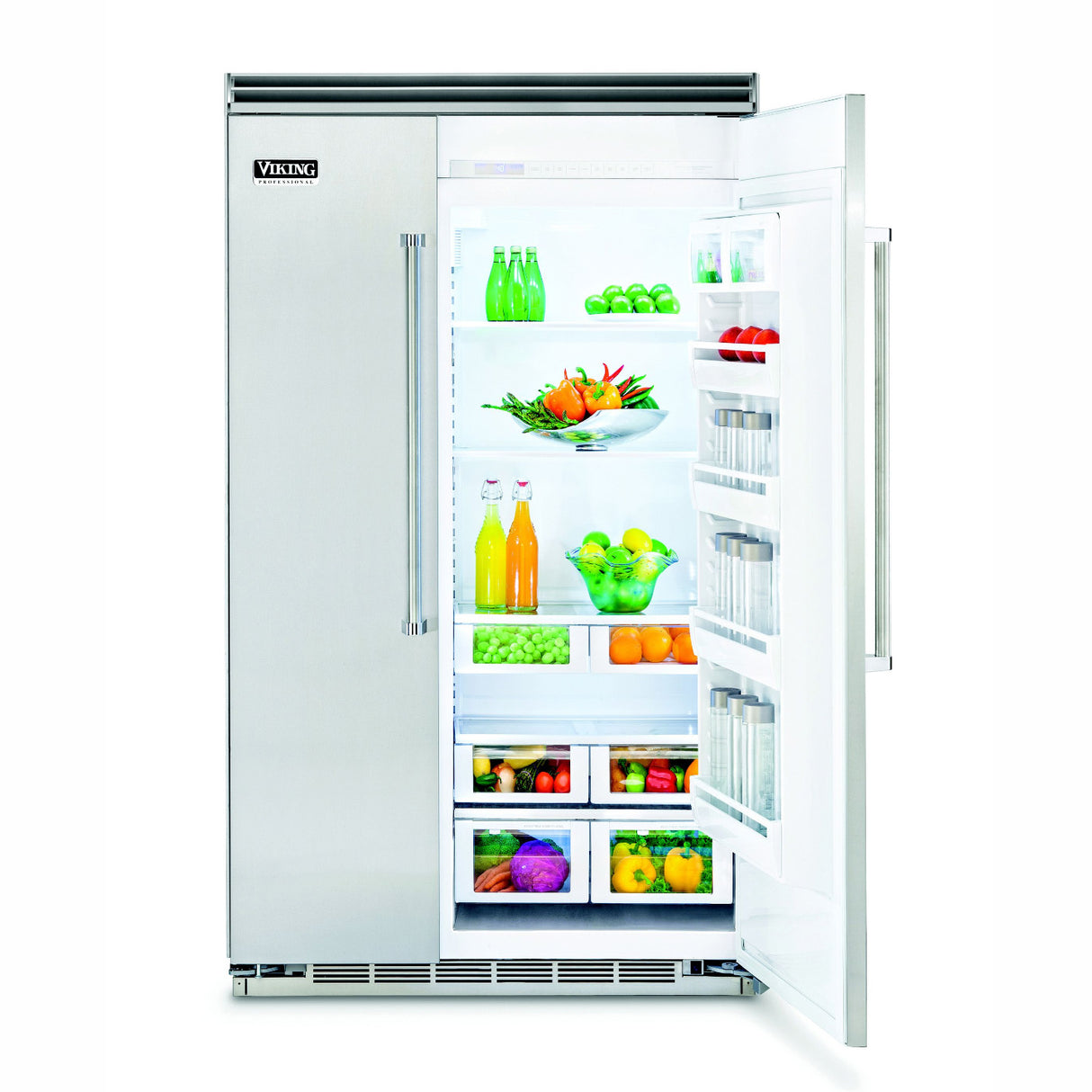 48" Custom Panel Side-by-Side Refrigerator - Freezer