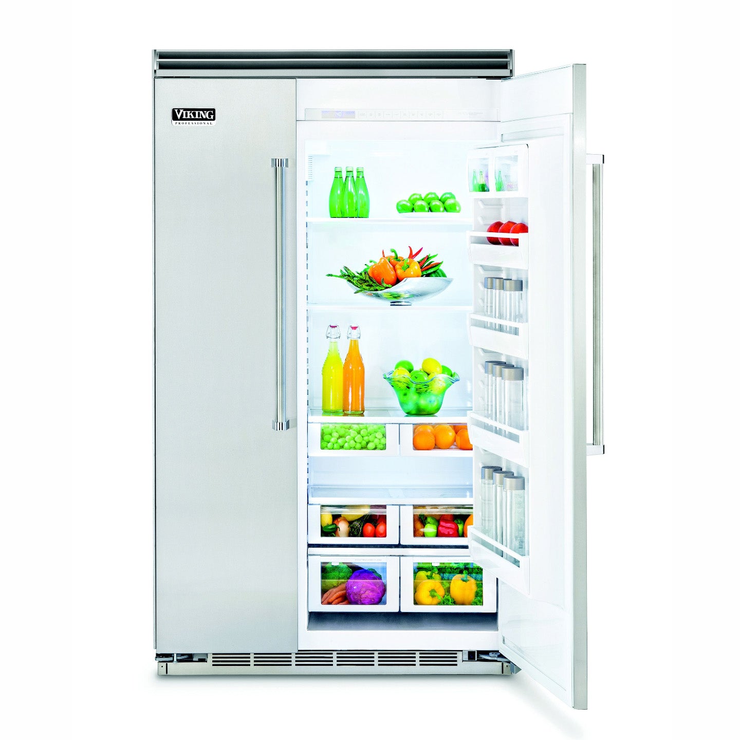 48" Custom Panel Side-by-Side Refrigerator - Freezer