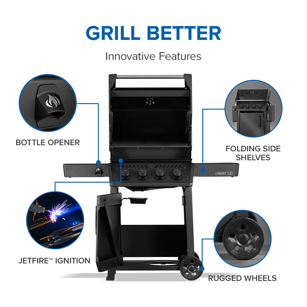 Freestyle® 425 Parrilla de Gas Negro Mate