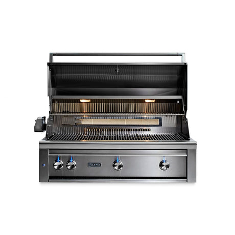 42" Professional Built in Grill with 1 Trident Infrared Burner and 2 Ceramic Burners and Rotisserie (L42TR) PACIFIC BLUE