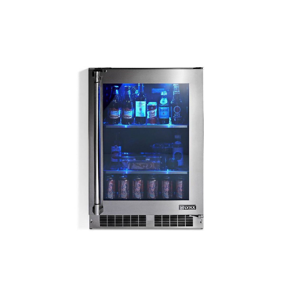 24" Outdoor Refrigerator with Glass Door Right (LN24REFG)