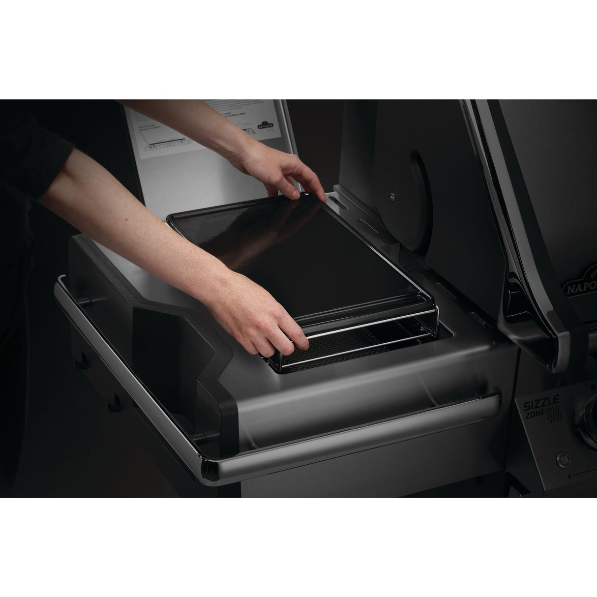 Plancha de hierro fundido para Sizzle Zone Grandes