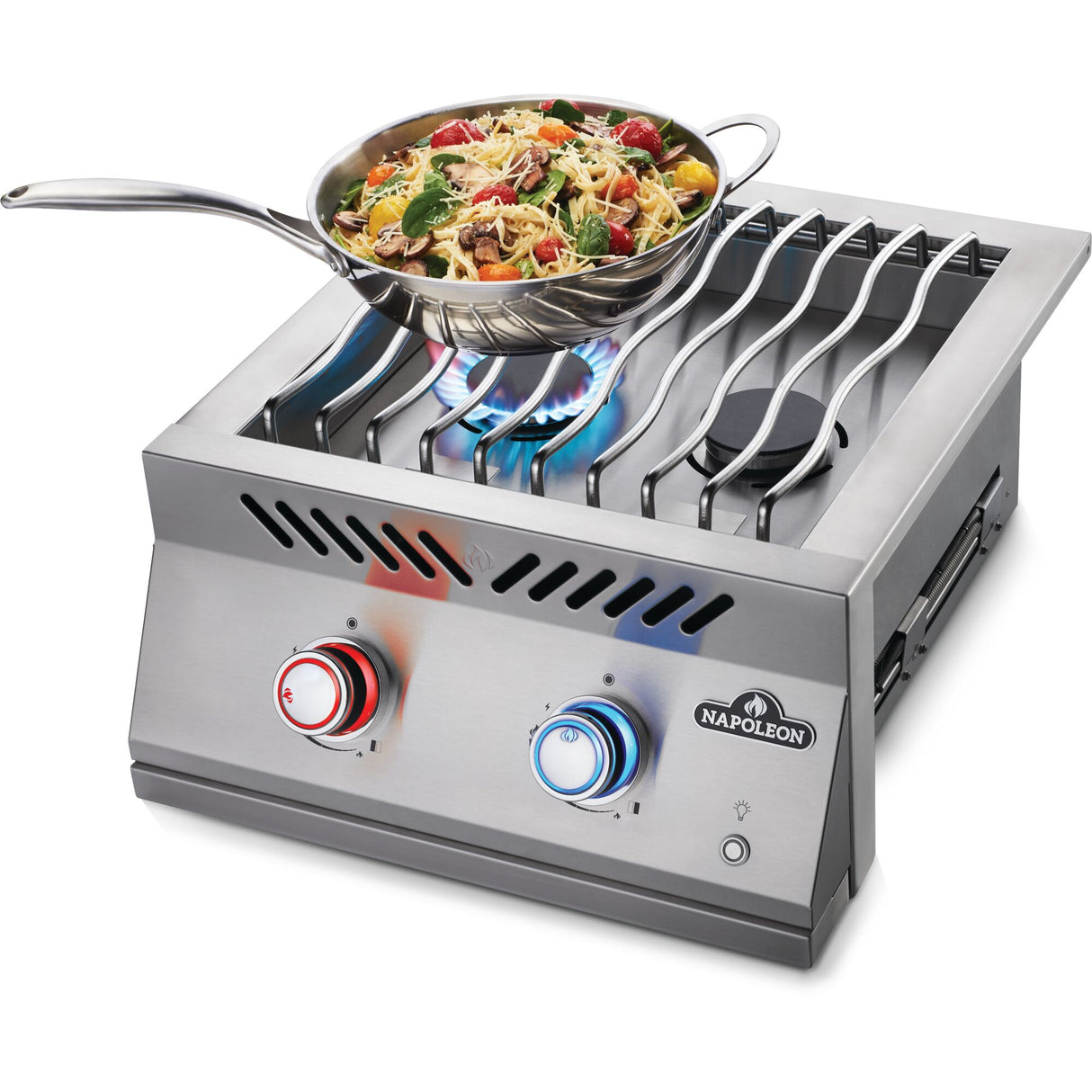 Built-in 700 Series Dual Range Top Burner with Stainless Steel Cover