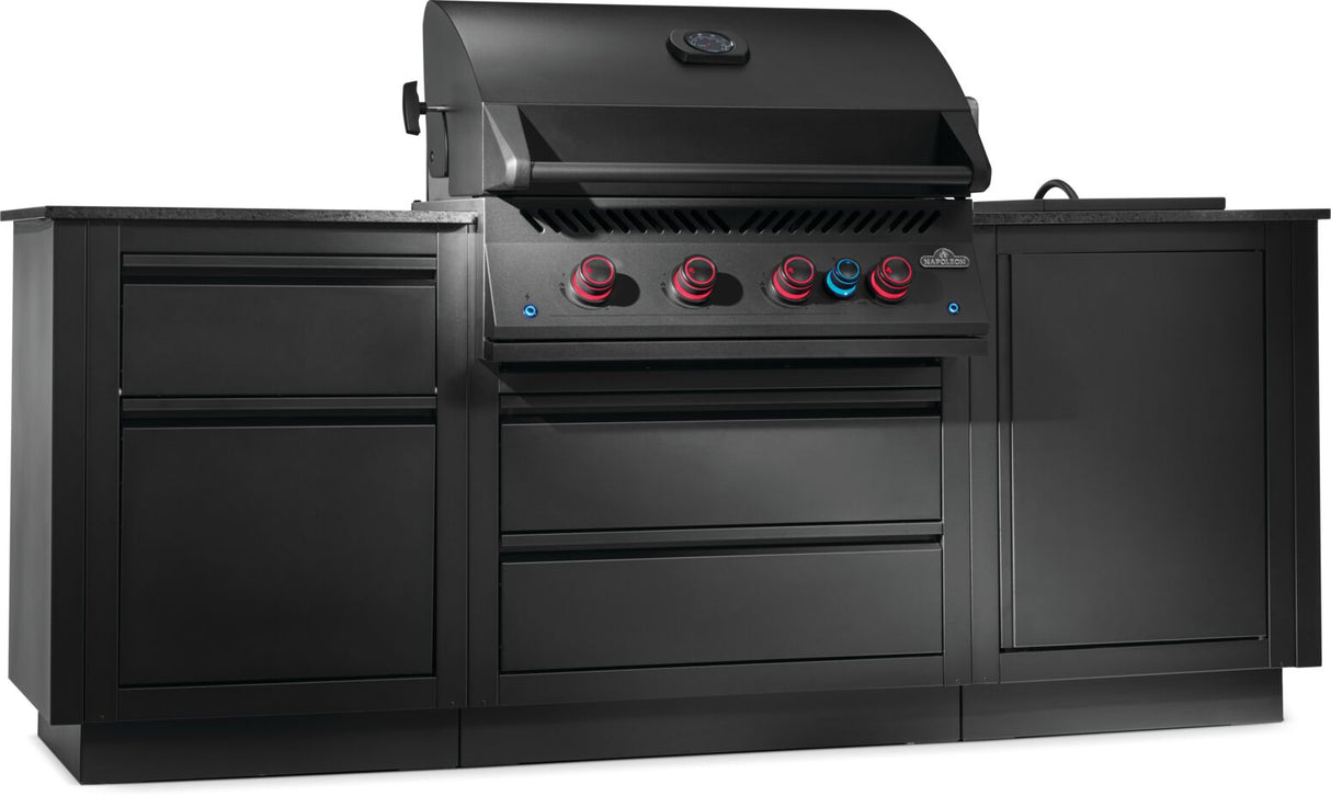 Kit de cocina exterior OASIS® Empotrable 700 Serie 32 con cubiertas de acero inoxidable