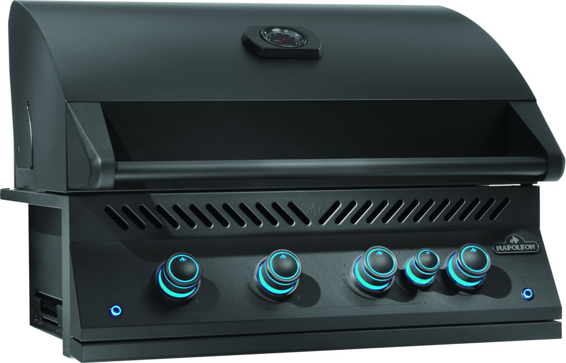 Serie 700 32" RB Integrada con quemador trasero infrarrojo Negro Mate (GAS LP)