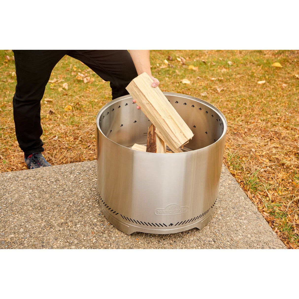 Timberwolf® Smokeless Fire Pit 18-inch, Stainless Steel