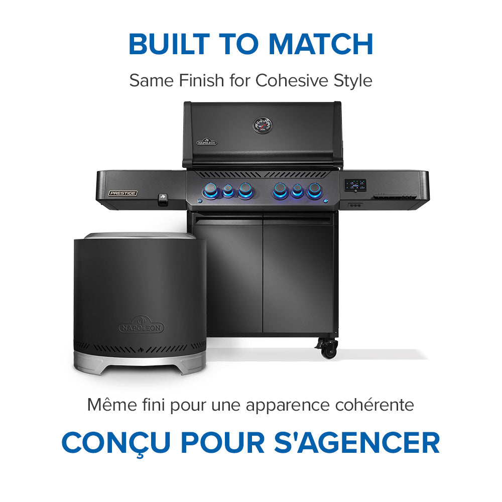 Timberwolf® Smokeless Fire Pit 18-inch, Negro Mate