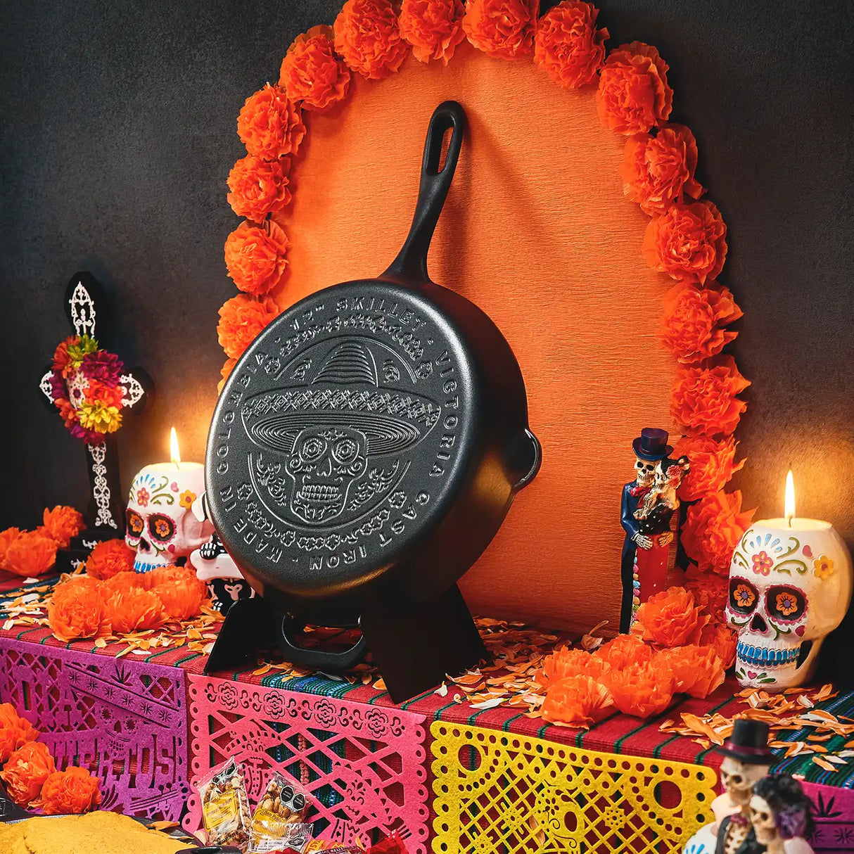 Sartén 30 cm Charro Catrín – Acabado Esmaltado