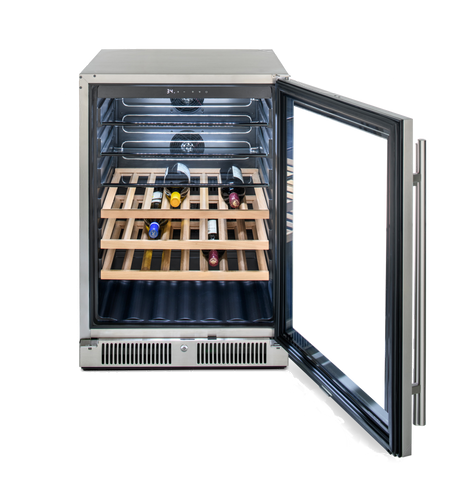 Glass Front Outdoor Beverage Cooler 24"