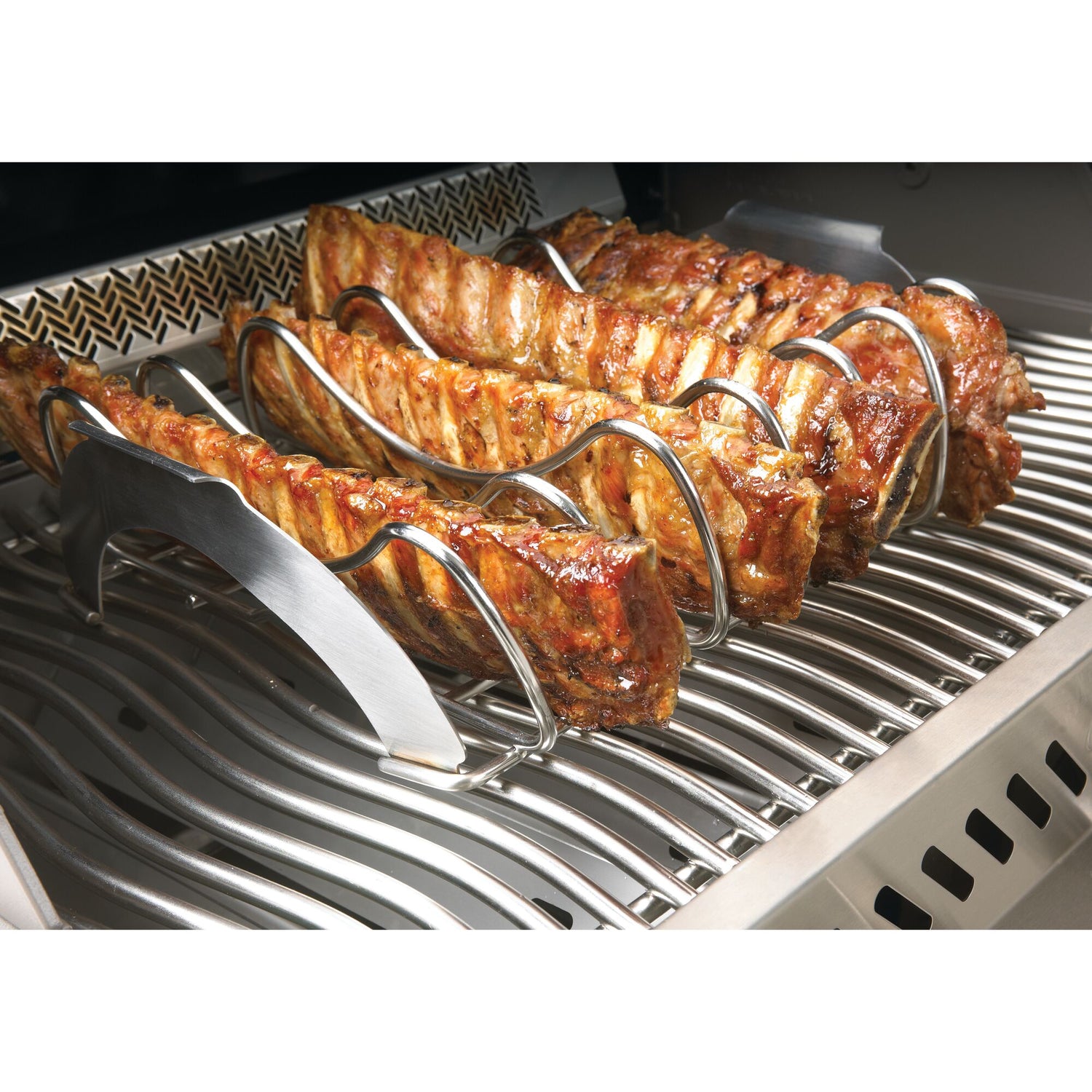 Rejilla para costillas PRO de acero inoxidable
