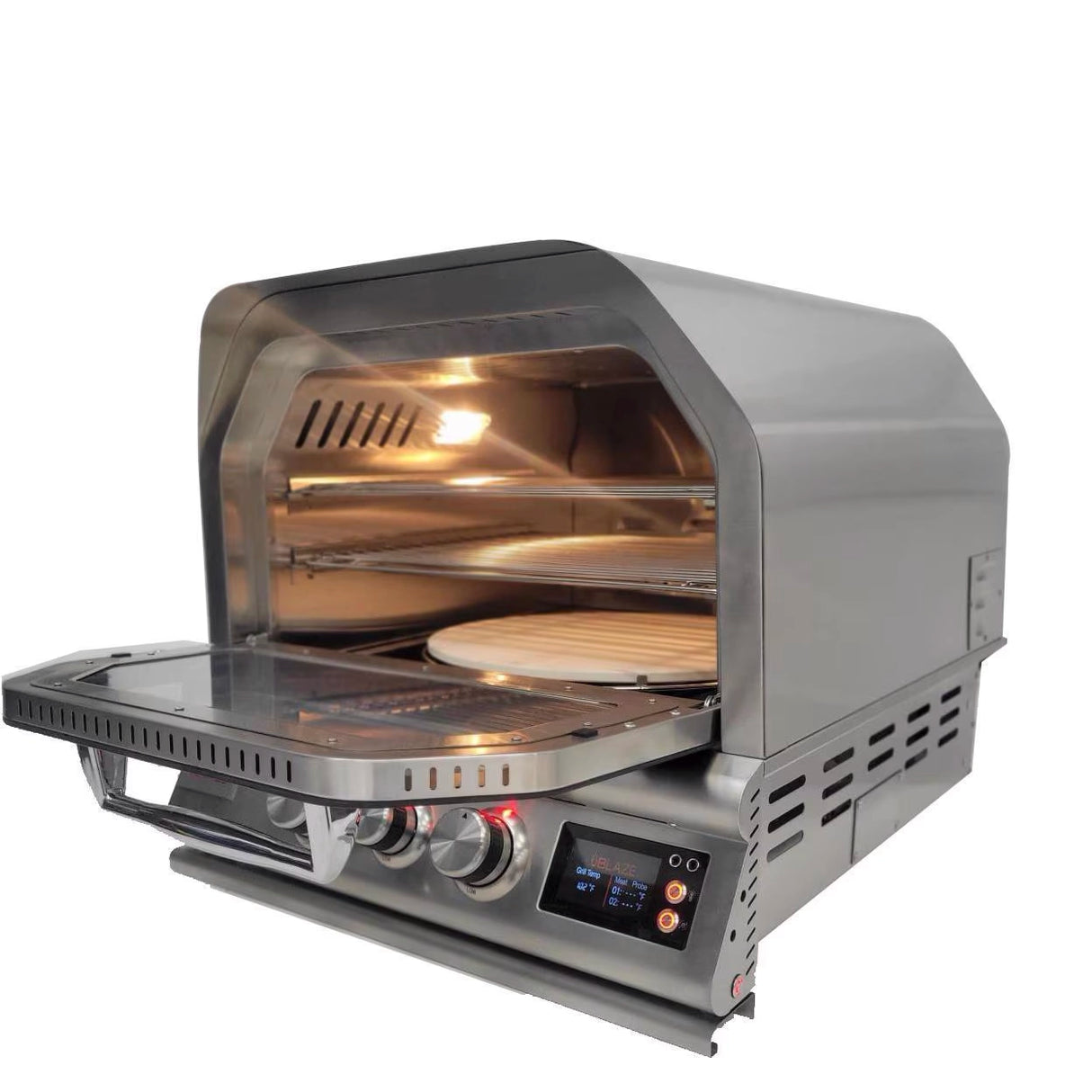 Blaze 26-Inch Gas Outdoor Pizza Oven With Rotisserie