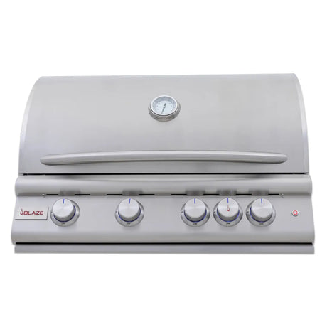 Blaze 32-Inch 4-Burner Premium LTE+ Gas Grill with Rear Burner and Built-in Lighting System