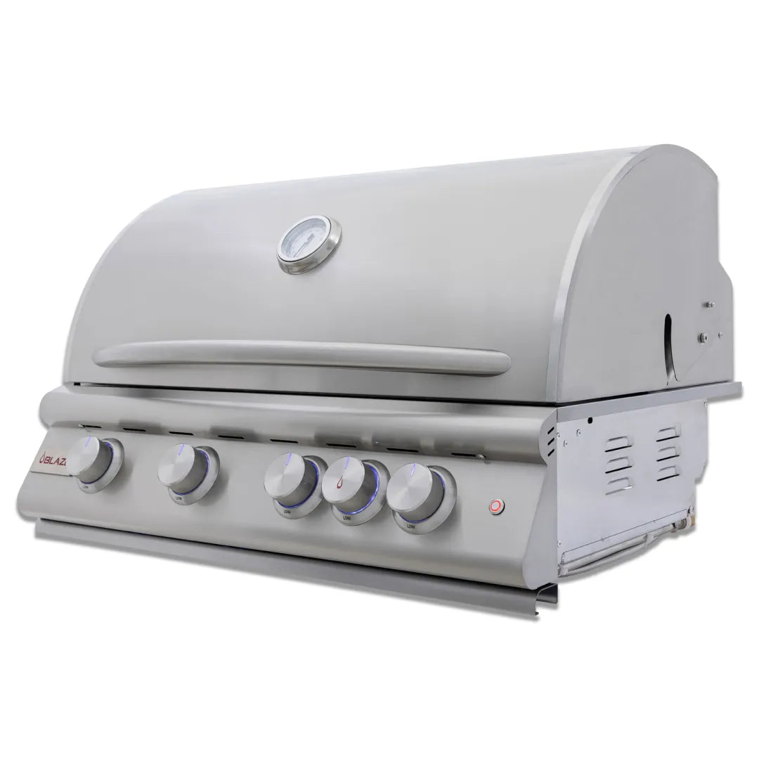 Blaze 32 Inch 4 Burner Premium LTE Gas Grill with Rear Burner and Bui Grill.mx