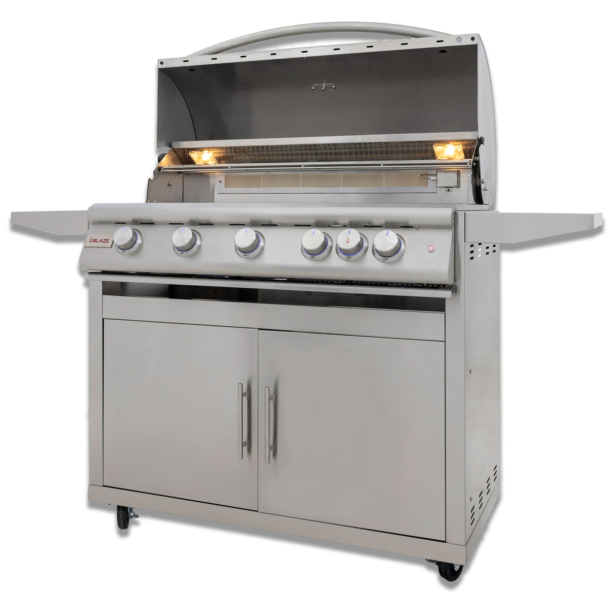 Blaze 40-Inch 5-Burner Premium LTE+ Gas LP Grill with Rear Burner and Built-in Lighting System