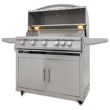 Blaze 40-Inch 5-Burner Premium LTE+ Gas LP Grill with Rear Burner and Built-in Lighting System