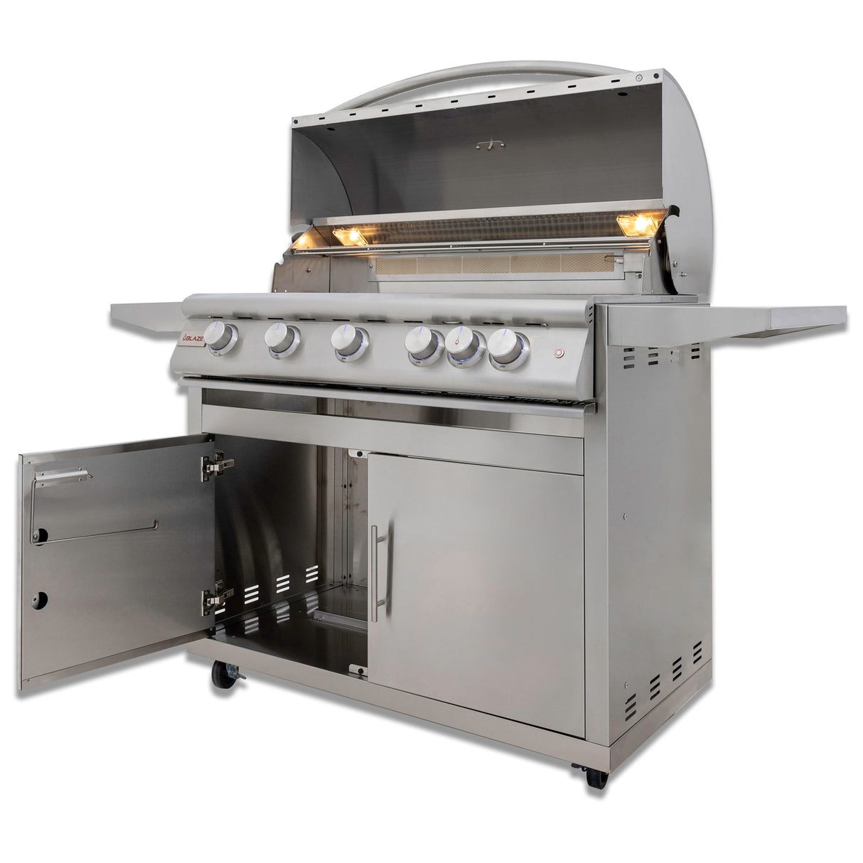 Blaze 40-Inch 5-Burner Premium LTE+ Gas LP Grill with Rear Burner and Built-in Lighting System