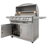 Blaze 40-Inch 5-Burner Premium LTE+ Gas LP Grill with Rear Burner and Built-in Lighting System