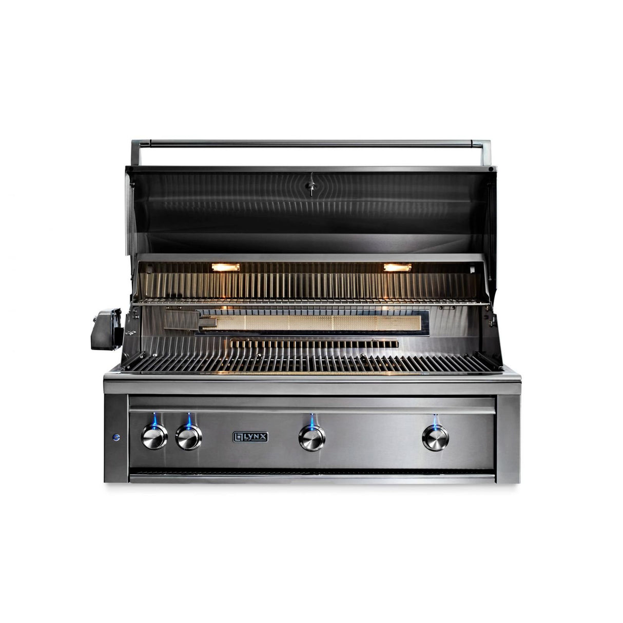 42" Professional Built in Grill with 1 Trident Infrared Burner and 2 Ceramic Burners and Rotisserie (L42TR)