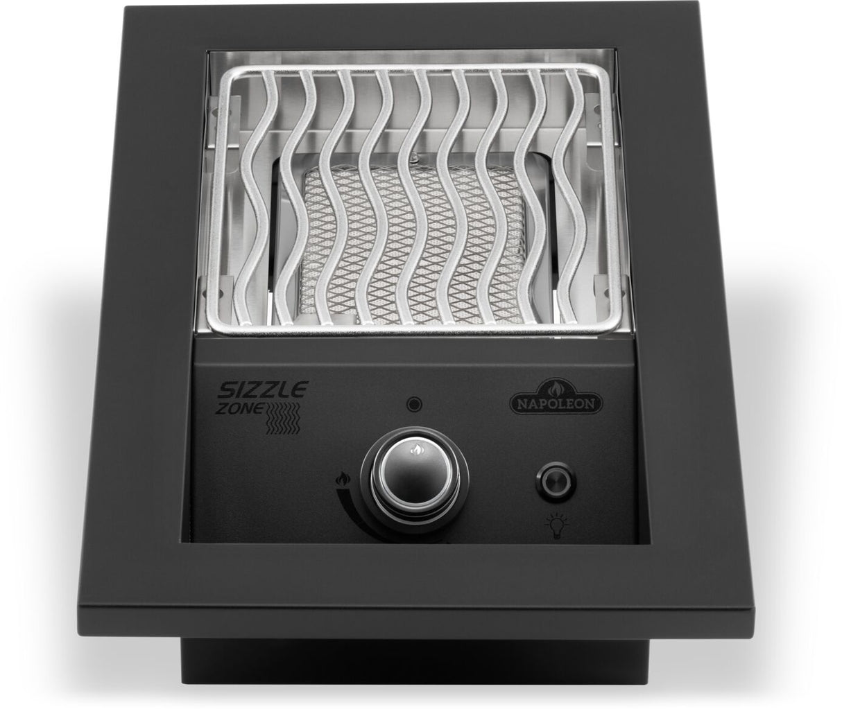 Quemador infrarrojo individual de la serie 700 Empotrable con cubierta negro mate