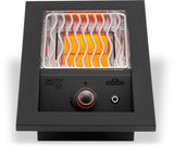 Quemador infrarrojo individual de la serie 700 Empotrable con cubierta negro mate
