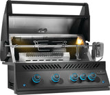 Serie 700 32" RB Integrada con quemador trasero infrarrojo Negro Mate (GAS LP)