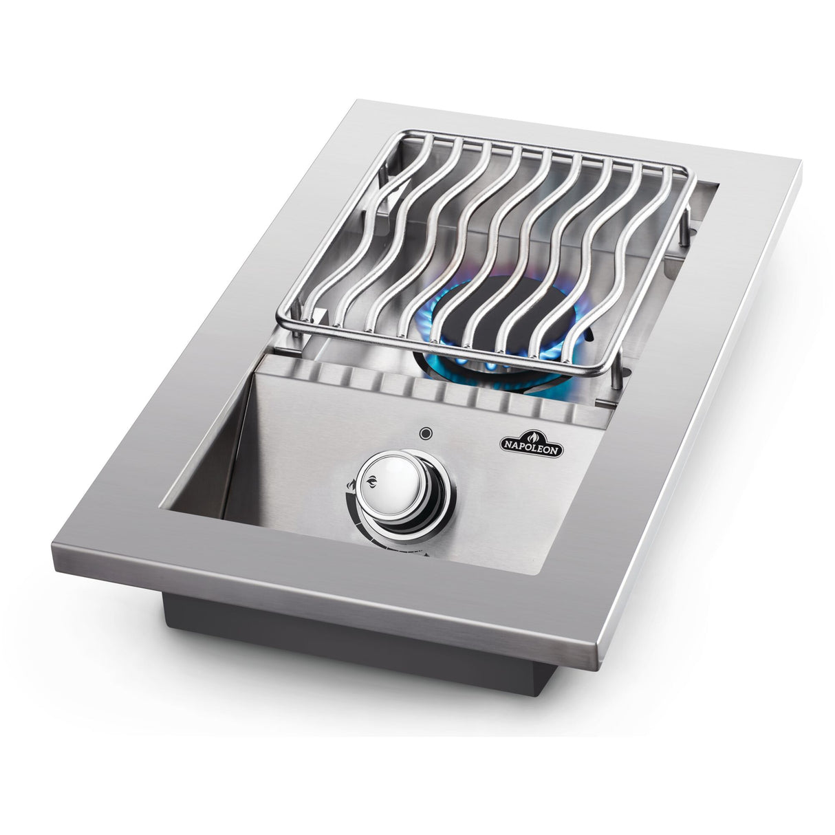 Built-in 500 Series Single Range Top Burner 10" with Stainless Steel Cover GAS LP