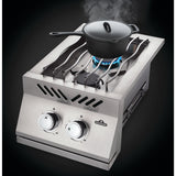 Built-in 500 Series Inline Dual Range Top Burner with Stainless Steel Cover GAS LP