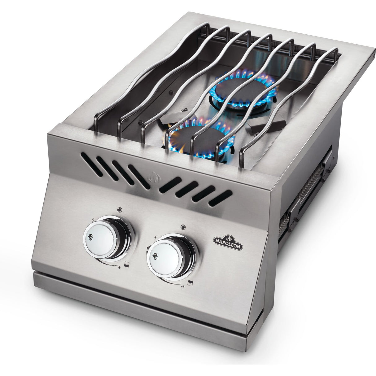 Built-in 500 Series Inline Dual Range Top Burner with Stainless Steel Cover GAS LP