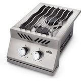 Built-in 500 Series Inline Dual Range Top Burner with Stainless Steel Cover GAS LP