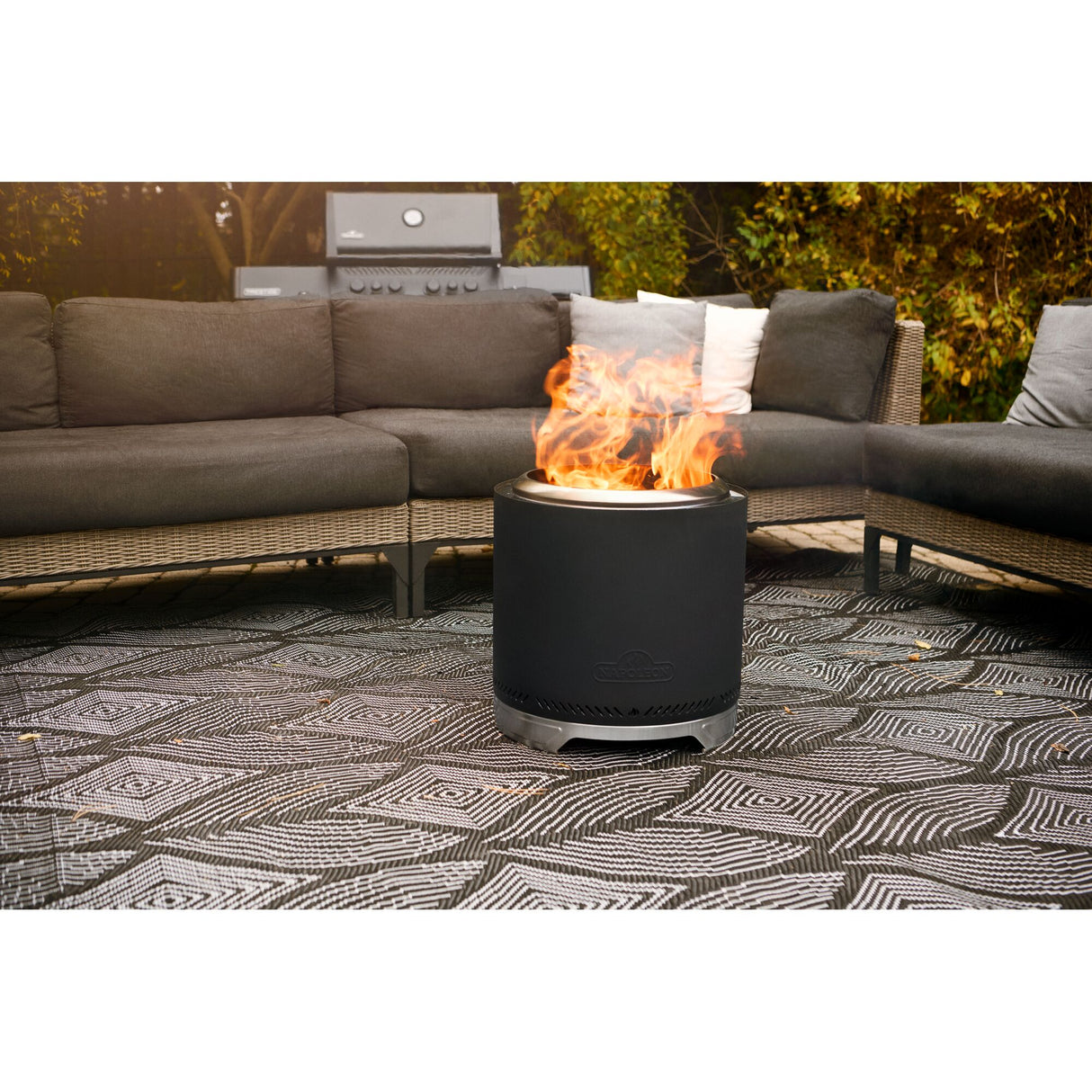 Timberwolf® Smokeless Fire Pit 18-inch, Negro Mate