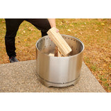 Timberwolf® Smokeless Fire Pit 18-inch, Stainless Steel