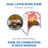 Timberwolf® Smokeless Fire Pit 18-inch, Negro Mate