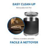 Timberwolf® Smokeless Fire Pit 18-inch, Negro Mate