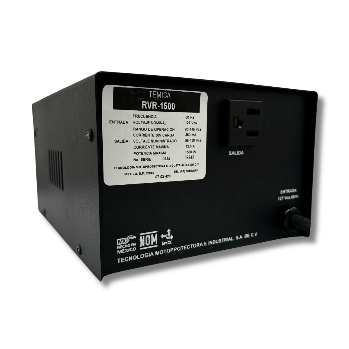Regulador de Voltaje RVR-1500P