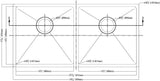 Tarja de Submontar 2 Tinas SRU331616-N