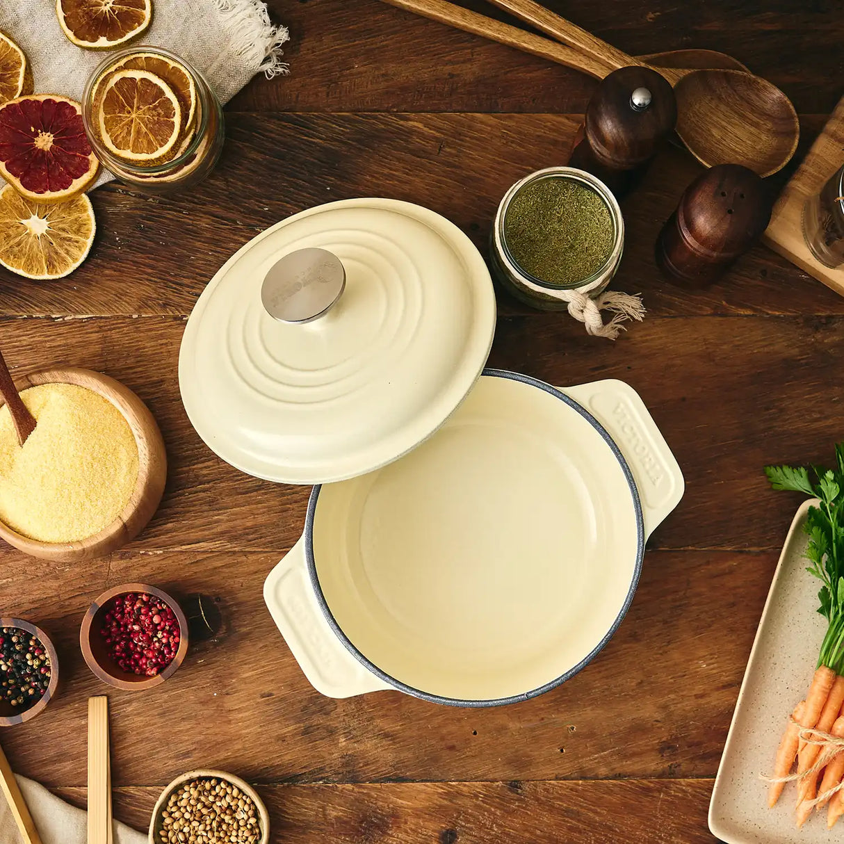 Horno Holandés 1,9 L Olla Esmaltada Sable