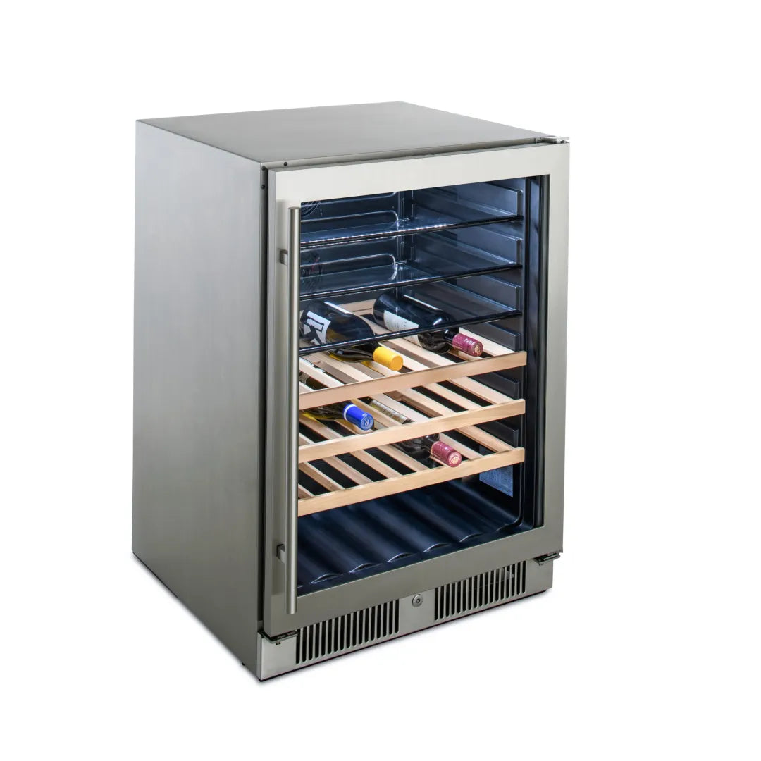 Glass Front Outdoor Beverage Cooler 24"