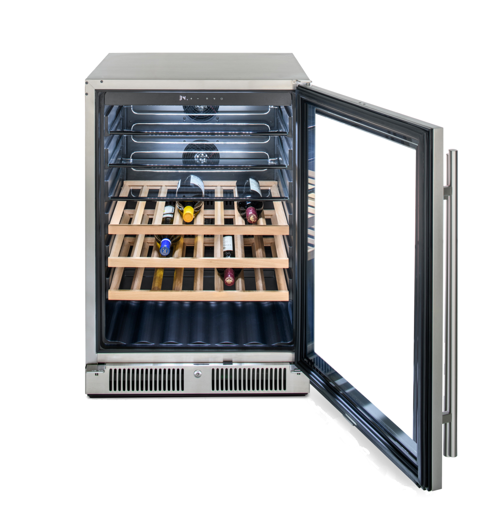 Glass Front Outdoor Beverage Cooler 24"