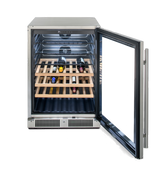 Glass Front Outdoor Beverage Cooler 24"