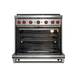 Estufa de gas WOLF de 36” - 6 quemadores - Gas LP
