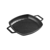 Sartén Doble Asa Grill Cuadrado de Hierro Fundido Esmaltado (26 cm)