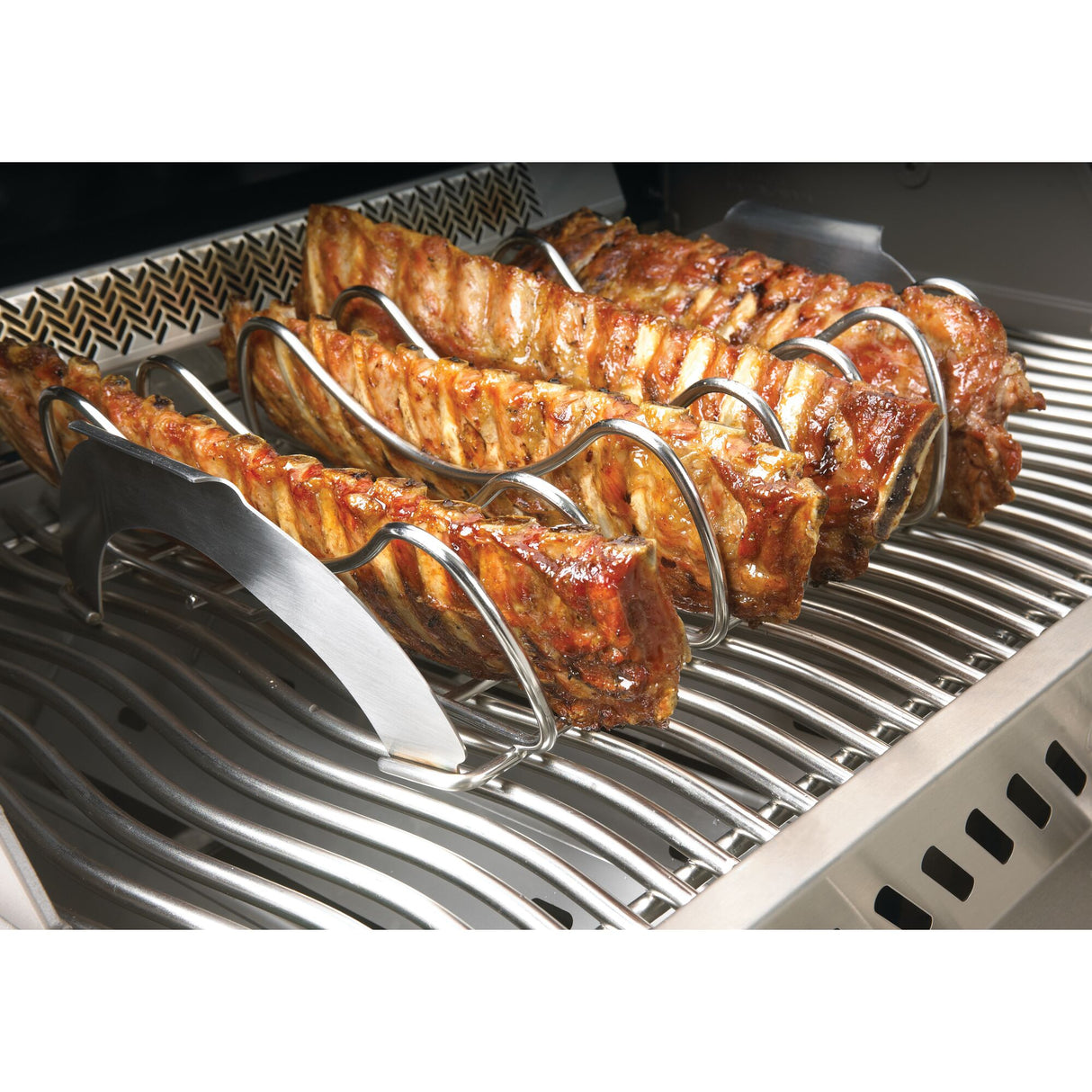 Rejilla para costillas PRO de acero inoxidable