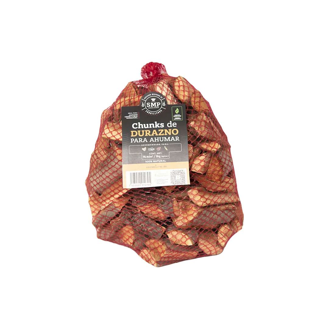 Chunks de Durazno SMP para Ahumar