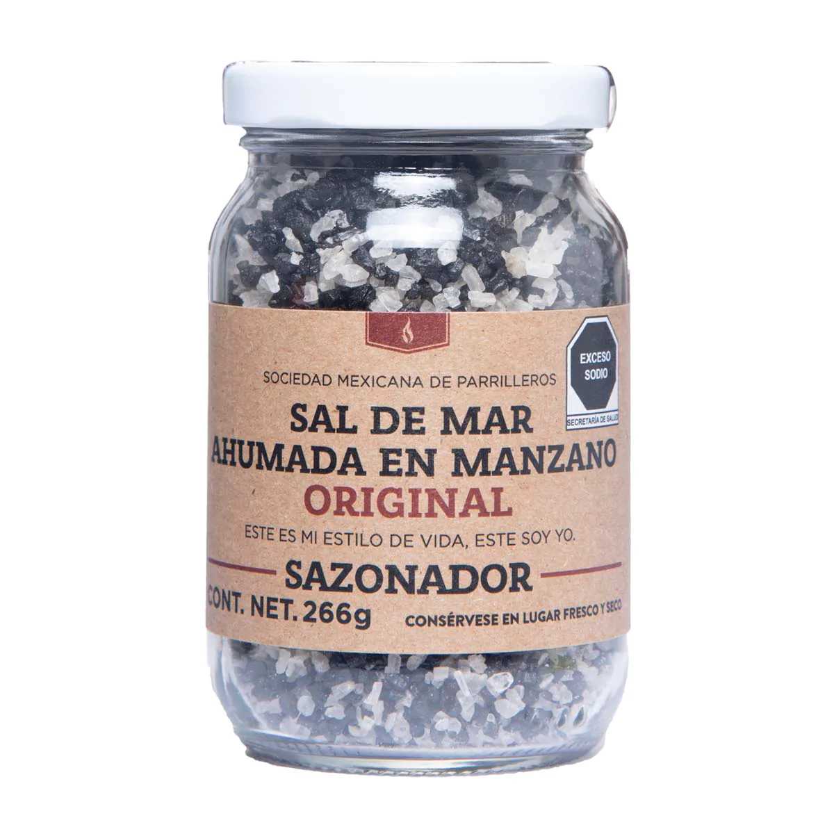 Sal de Mar Ahumada en leña de manzano Original SMP